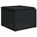 Set Divani da Giardino con Cuscini 8 pz Nero in Polyrattan - Foto miniatura 6
