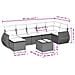 Set Divani da Giardino con Cuscini 8 pz Nero in Polyrattan - Foto miniatura 9