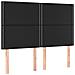 Giroletto a Molle con Materasso e LED Nero 140x200cm Similpelle - Foto miniatura 7