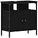 Set di Mobili per Bagno in 4 Pezzi Rovere Nero Legno Ingegnerizzato - Foto miniatura 6