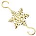 Piccoli Ganci A Fiocco Di Neve - Set Di 10 Ganci In Metallo Per Decorazioni Natalizie Gold - Foto miniatura 5