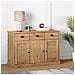 Credenza con Cassetti VIGO 113x40x75 cm Legno Massello di Pino - Foto miniatura 2