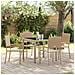 Set da Pranzo per Giardino 5 pcs Beige 90 x 90 x 75 cm - Foto miniatura 2