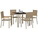 Set da Pranzo per Giardino 5 pcs Beige 90 x 90 x 75 cm - Foto miniatura 3