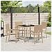 Set da Pranzo per Giardino 5 pcs Beige 90 x 90 x 75 cm - Foto miniatura 4