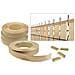 Rotolo Frangivista Pvc Flessibile Baldo 400m X 46mm Beige – Kit Oscuramento Con Profili & Clip - Foto miniatura 1
