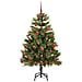 Albero di Natale artificiale pieghevole con coni Verde 150 cm - Foto miniatura 4
