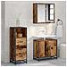 Set di mobili per il bagno con cassetto 3 pcs Legno vecchio - Foto miniatura 2