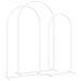 Arco Nuziale 3 pcs Bianco Acciaio - Foto miniatura 5