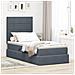 Letto con contenitore e materasso Grigio scuro 90 x 200 cm - Foto miniatura 2