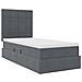 Letto con contenitore e materasso Grigio scuro 90 x 200 cm - Foto miniatura 5