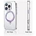 Cover per iPhone 15 Pro Max - TPU+PC, Viola, MagSafe - Foto miniatura 4