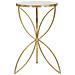 Tavolino Vkh569-oro-metallo-35x35x60 Cm - Foto miniatura 1