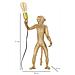 Lampada Da Tavolo Monkey Oro In Resina Glam 26x34x55 Cm - Foto miniatura 8