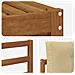 Set divani 8 pcs Naturale e Beige Legno di Acacia Massello - Foto miniatura 6