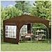 Tenda per feste a pop-up 290 x 290 x 245 cm Tortora - Foto miniatura 3