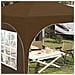 Tenda per feste a pop-up 290 x 290 x 245 cm Tortora - Foto miniatura 4