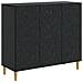 Credenza Nero 89 x 34,5 x 80 cm Legno ingegnerizzato - Foto miniatura 1