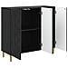 Credenza Nero 89 x 34,5 x 80 cm Legno ingegnerizzato - Foto miniatura 2