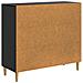 Credenza Nero 89 x 34,5 x 80 cm Legno ingegnerizzato - Foto miniatura 5