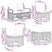 Set Divano da Giardino 11 pcs Nero polyrattan - Foto miniatura 7