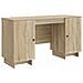 Scrivania Rovere Sonoma Legno ingegnerizzato 142,5 x 50 x 75 cm - Foto miniatura 1