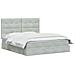 Letto con contenitore LED e materasso Grigio Chiaro - Foto miniatura 3