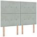 Letto con contenitore LED e materasso Grigio Chiaro - Foto miniatura 5
