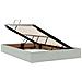 Letto con contenitore LED e materasso Grigio Chiaro - Foto miniatura 6
