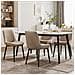 Set Di 2 Sedie Da Pranzo Seduta Imbottita 50x56x83cm - Kaki - Foto miniatura 4