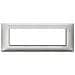 Placca 7 Moduli Argento Metallizzato Plana - Foto miniatura 1