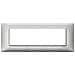 Placca 7 Moduli Argento Metallizzato Plana - Foto miniatura 3