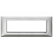 Placca 7 Moduli Argento Metallizzato Plana - Foto miniatura 4
