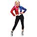 Giacca E Maglia Harley Quinn Per Adulto Small - Foto miniatura 1