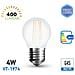 Lampadine Led E27 4w G45 Filamento Smd Miniglobo Frost Luce Fredda 6000k Vt-1974 4497 - Foto miniatura 1