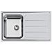 Lavello incasso 1 vasca a destra 86cm Colore acciaio satinato - Foto miniatura 3
