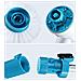 Spazzola Elettrica Rotante Hurricane Spin Scrubber Con 3 Spazzole E Asta Componibile - Foto miniatura 5