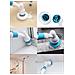 Spazzola Elettrica Rotante Hurricane Spin Scrubber Con 3 Spazzole E Asta Componibile - Foto miniatura 6