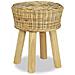 Sgabello Da Bar 35x45 Cm In Rattan Naturale - Foto miniatura 1