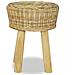 Sgabello Da Bar 35x45 Cm In Rattan Naturale - Foto miniatura 2