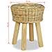 Sgabello Da Bar 35x45 Cm In Rattan Naturale - Foto miniatura 4