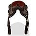 Sella Western Testiera E Pettorale In Vera Pelle 12"" Marrone - Foto miniatura 6