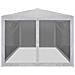 Tenda Per Feste Con 4 Pareti In Rete 4x3 M - Foto miniatura 3