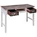 Scrivania Marrone 110x45x76 Cm In Legno - Foto miniatura 4