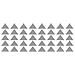 Sticker Per Bambini Triangle - Triangoli - Per Bambini - Da Parete - Nero In Vinile, 24 X 0,15 X 29 Cm - Foto miniatura 3