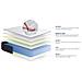 Materasso Actilatex Life 90x210cm - Spessore : 22cm - Lattice E Memory Foam - Molto Rigido - Foto miniatura 2