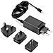 40AW0065WW Caricabatteria da Viaggio CA USB-C da 65 Watt con 4 Spine Intercambiabili per Prese da 100 V-240 V - Foto miniatura 3