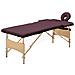 Lettino da Massaggio a 2 Sezioni in Legno Viola Vino - Foto miniatura 1