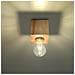 Downlight Da Superficie Flush Light In Legno Naturale E27 - Foto miniatura 2