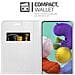 Custodia Compatibile Con Samsung Galaxy A51 In Classy Argento - Coperchio Protettiva Con Chiusura Magnetica, Funzione Stand E Tasca Per Le Carte - Foto miniatura 4